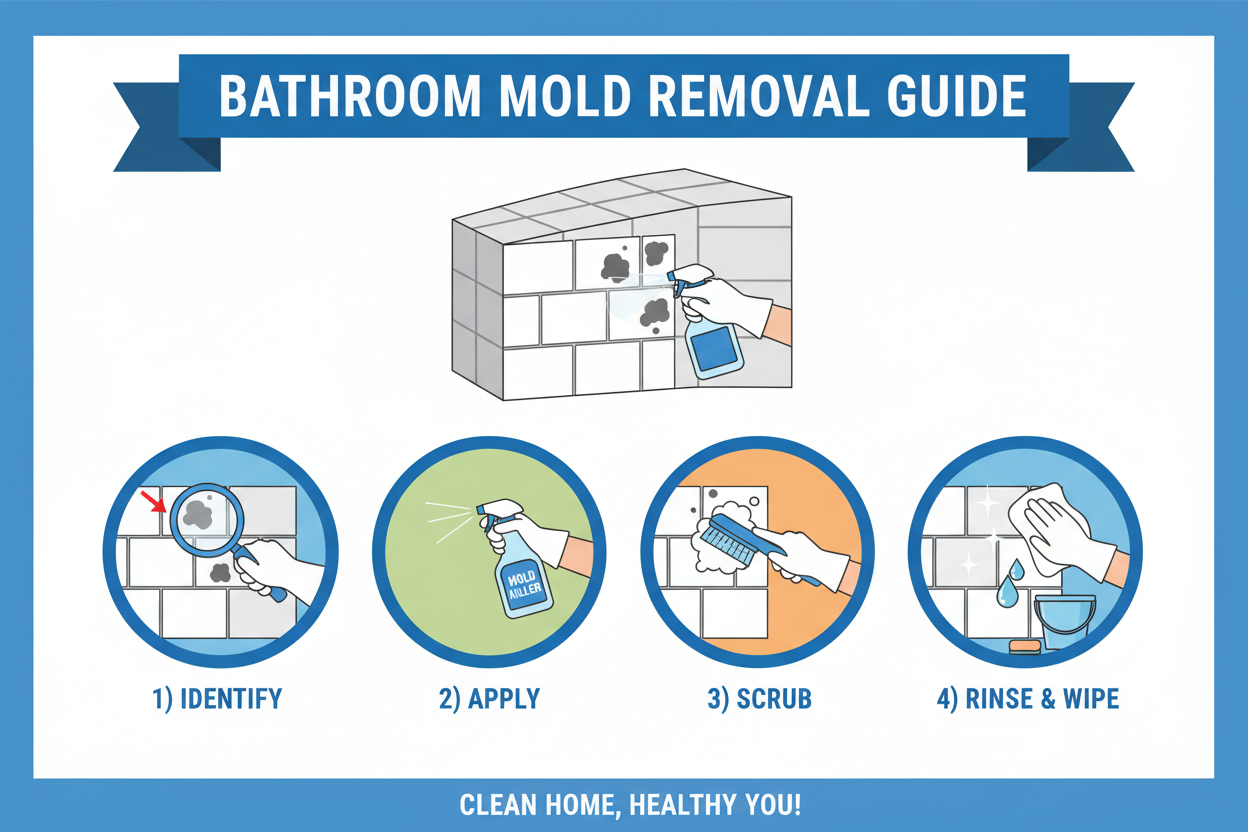 DYI step-by-step Bathroom mold